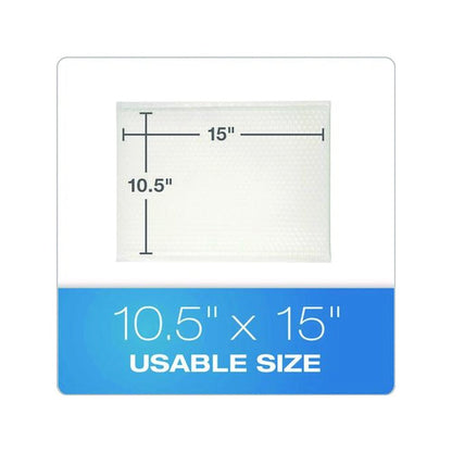Poly Bubble Mailers, #5, Barrier Bubble Cushion, Redi-Seal Adhesive Closure, 10.5 x 15, White, 25/Pack