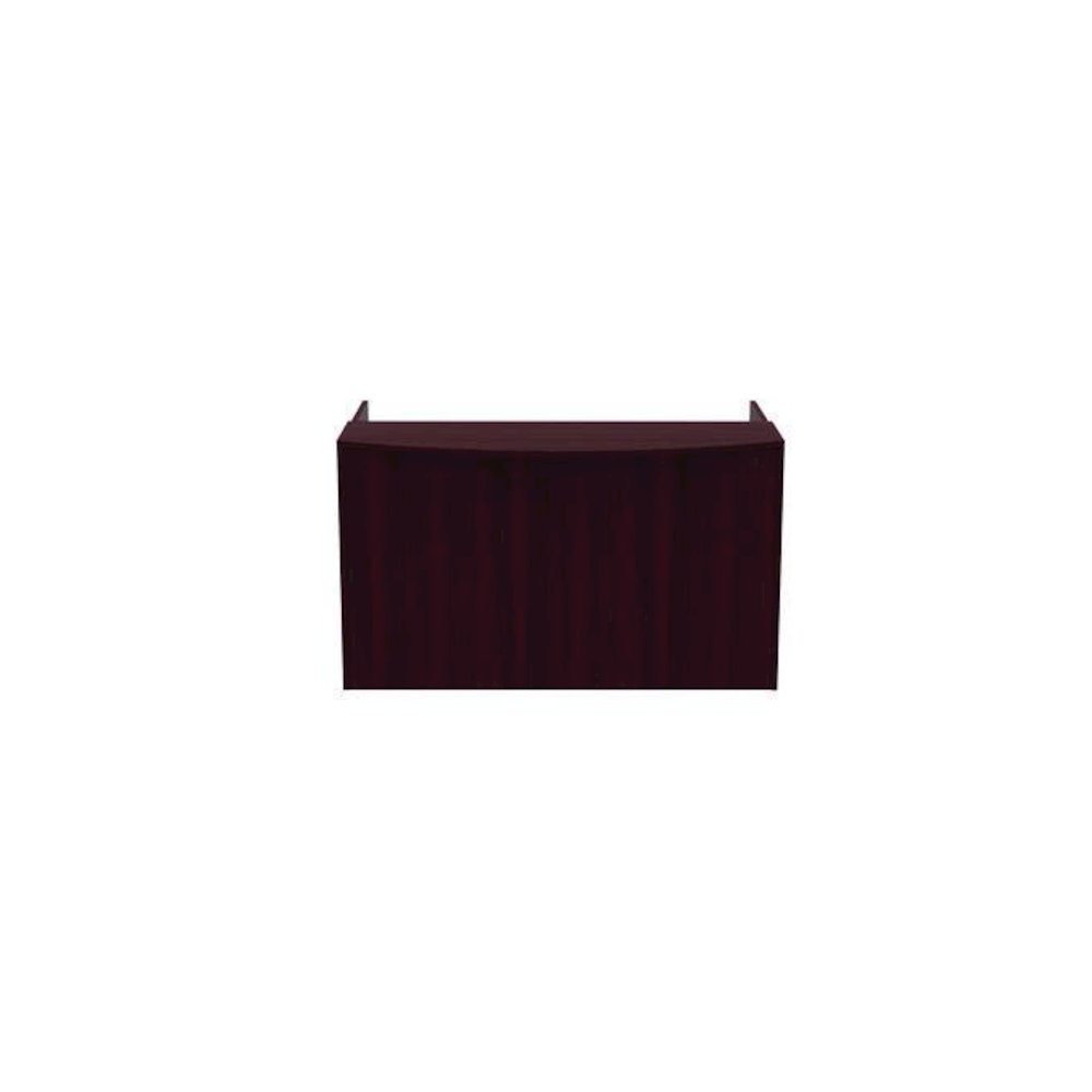 Alera Valencia Series Reception Desk with Transaction Counter, 71" x 35.5" x 29.5" to 42.5", Mahogany