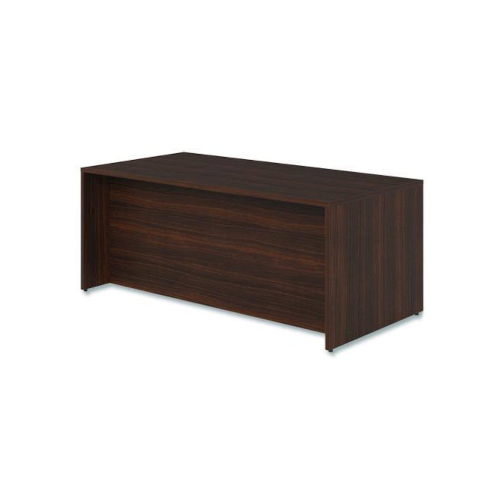 Alera Seville Series Single Pedestal Desk, Left Pedestal, 72" x 36" x 29", Mahogany