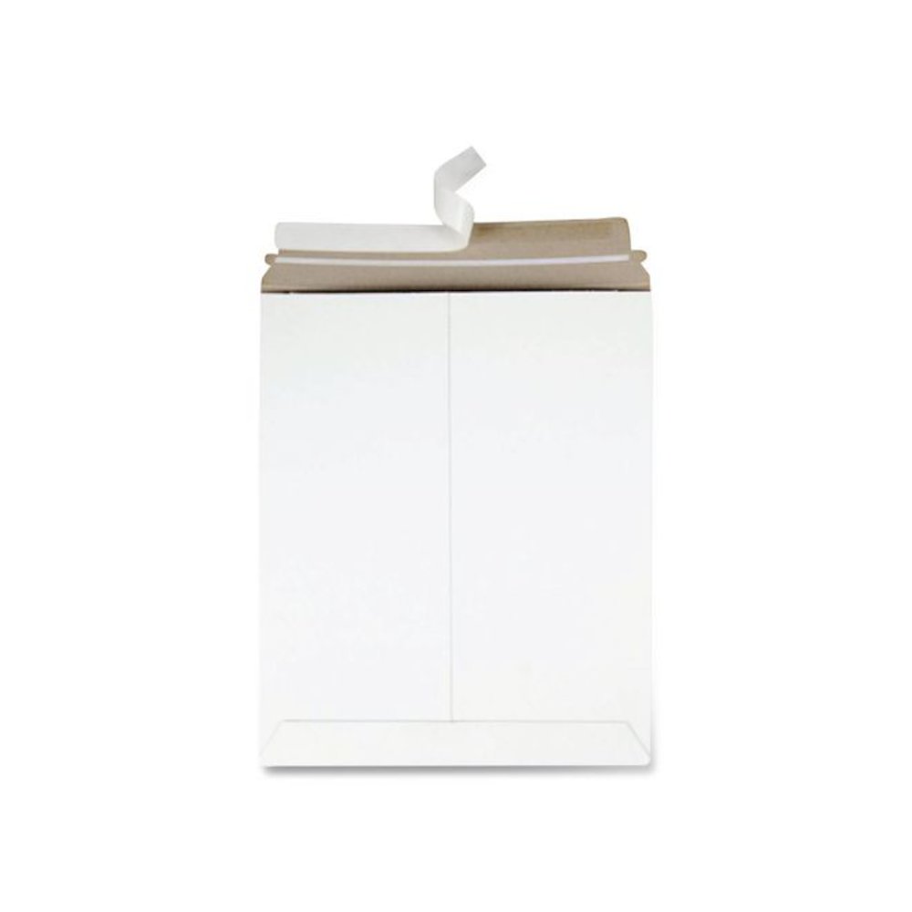 Photo/Document Mailer, Cheese Blade Flap, Redi-Strip Adhesive Closure, 11 x 13.5, White, 25/Box