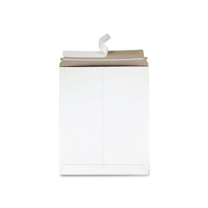 Photo/Document Mailer, Cheese Blade Flap, Redi-Strip Adhesive Closure, 11 x 13.5, White, 25/Box