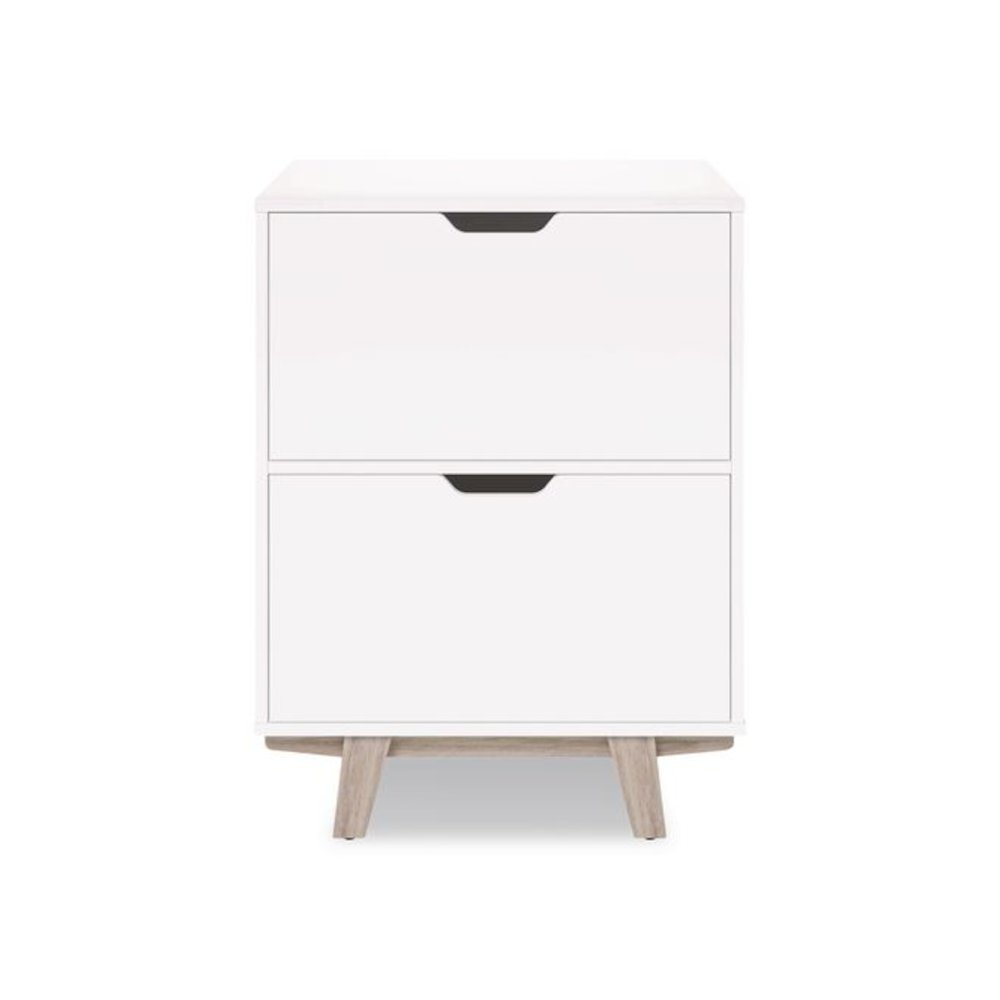 Whitney 2-Drawer Lateral File Cabinet, Letter/Legal Size File Drawers, 23.75" x 20" x 31.25", White