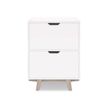 Whitney 2-Drawer Lateral File Cabinet, Letter/Legal Size File Drawers, 23.75" x 20" x 31.25", White
