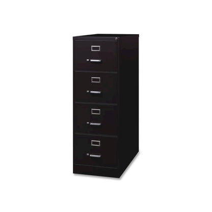 Commercial Vertical Legal File Cabinet, 4 Legal Size File Drawers, 18 x 26.5 x 52, Black