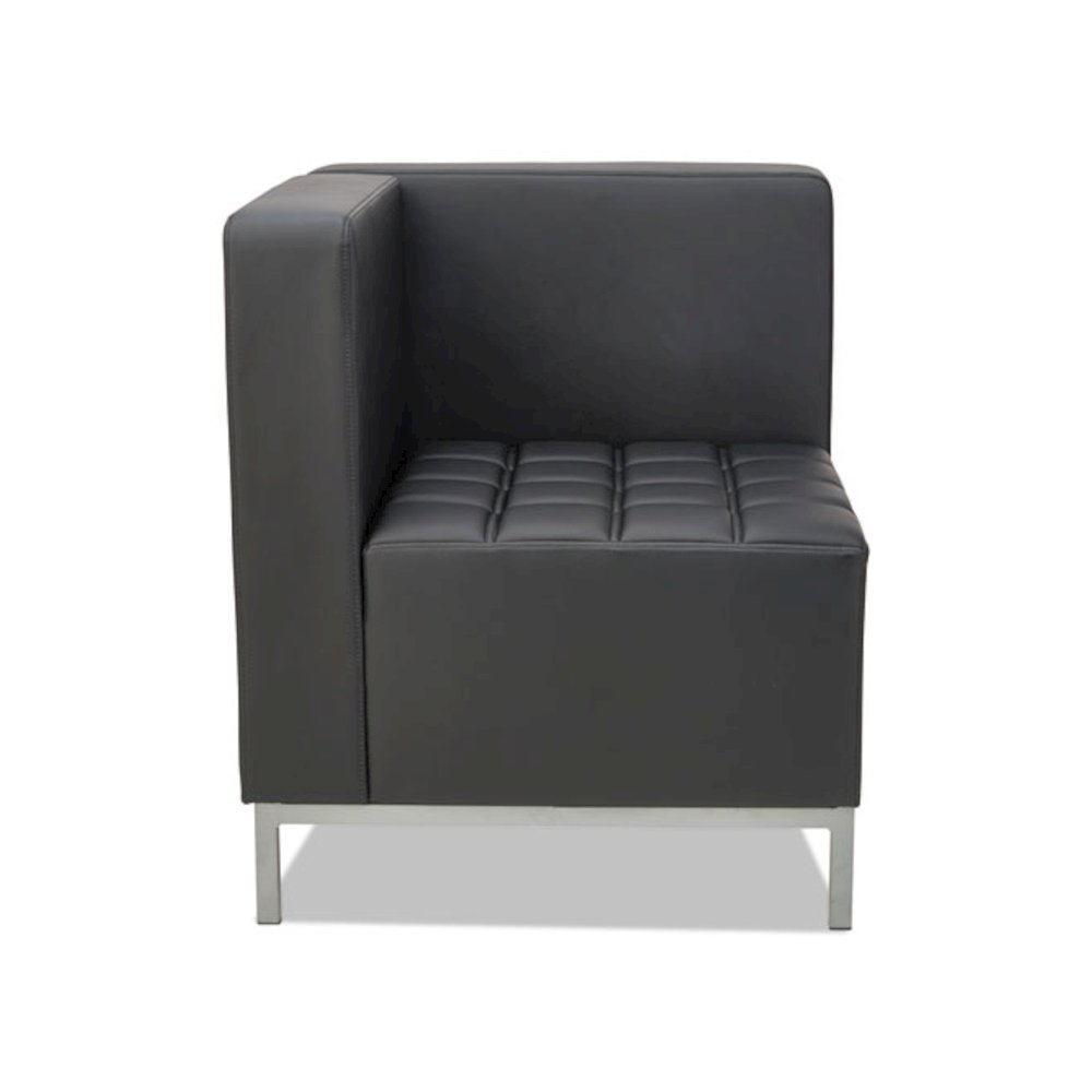 Alera QUB Series Corner Sectional, 26.38" x 26.38" x 30.5", Black
