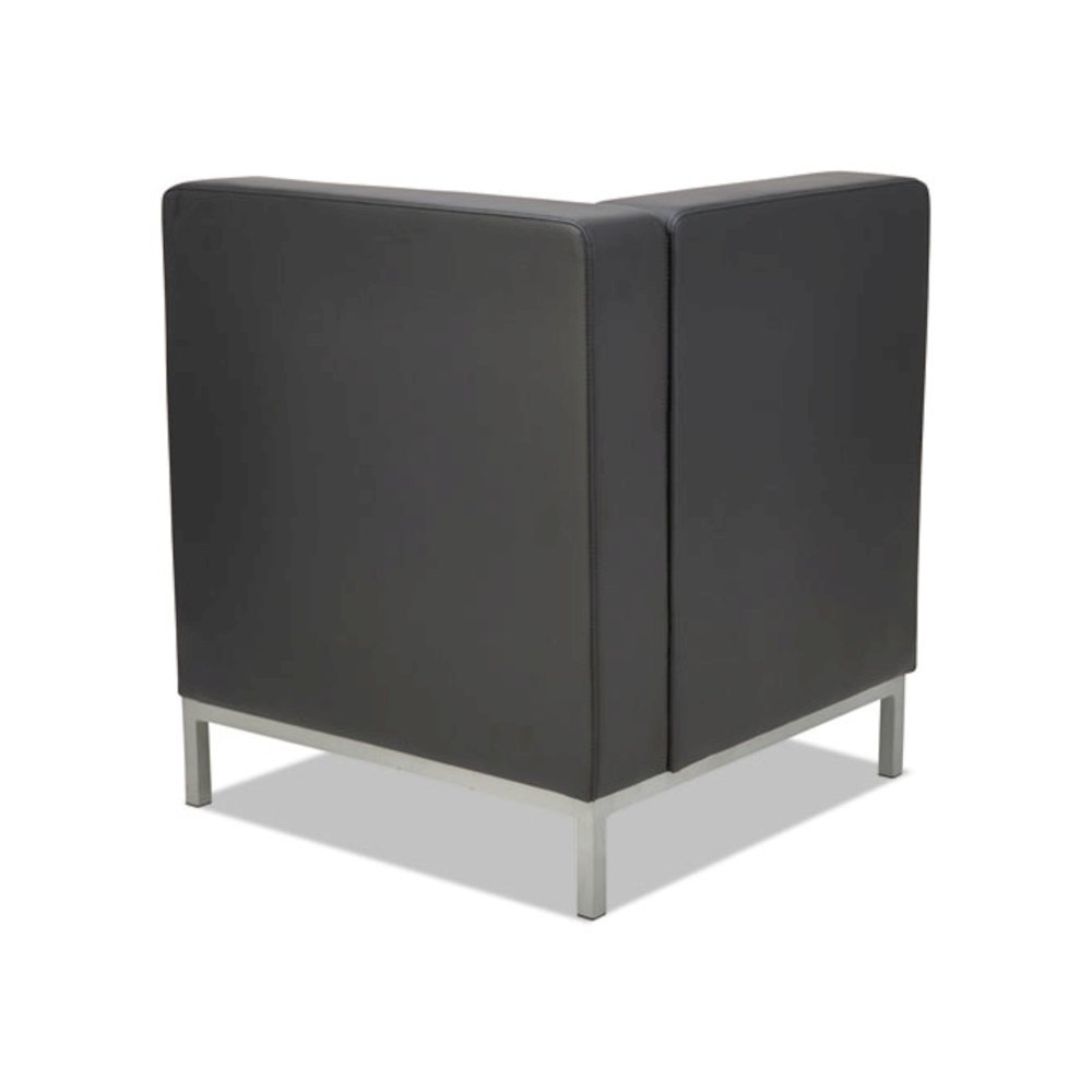 Alera QUB Series Corner Sectional, 26.38" x 26.38" x 30.5", Black
