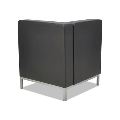 Alera QUB Series Corner Sectional, 26.38" x 26.38" x 30.5", Black