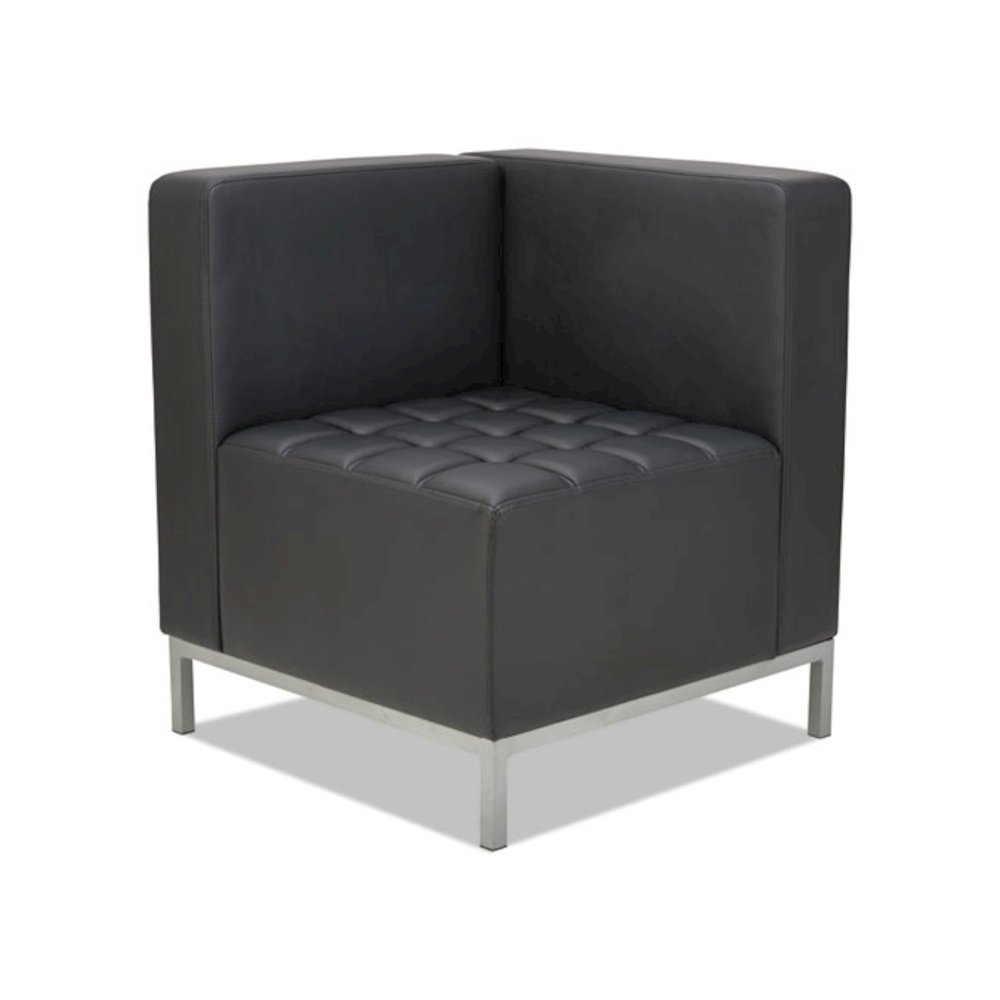 Alera QUB Series Corner Sectional, 26.38" x 26.38" x 30.5", Black