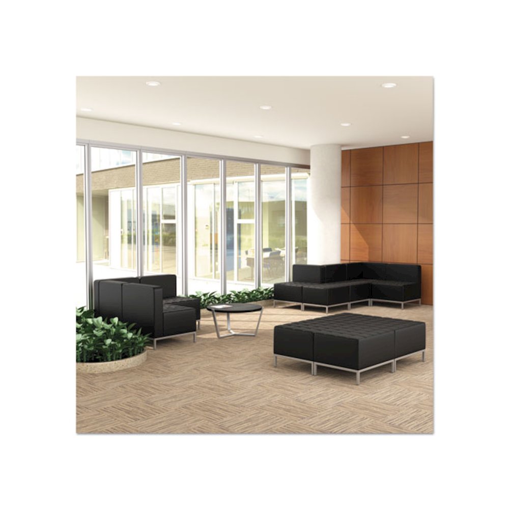 Alera QUB Series Corner Sectional, 26.38" x 26.38" x 30.5", Black