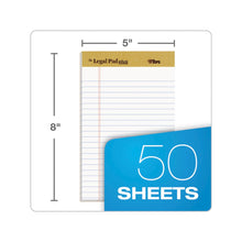 "The Legal Pad" Plus Ruled Perforated Pads with 40 pt. Back, Narrow Rule, 50 White 5 x 8 Sheets, Dozen
