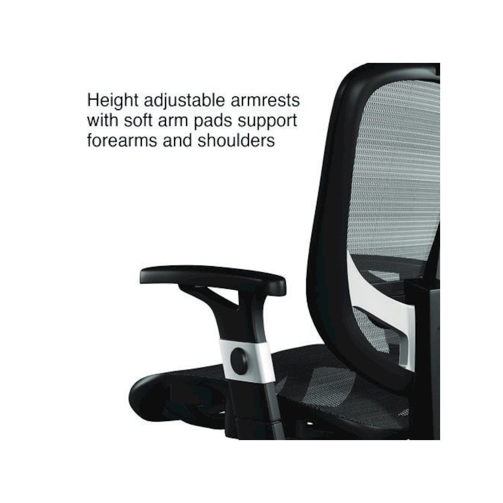 Alera Minerva Ergonomic Mesh Swivel Task Chair, Supports Up to 275lb, 17.24 to 20.98 Seat Height, Gray Seat/Back, Silver Base