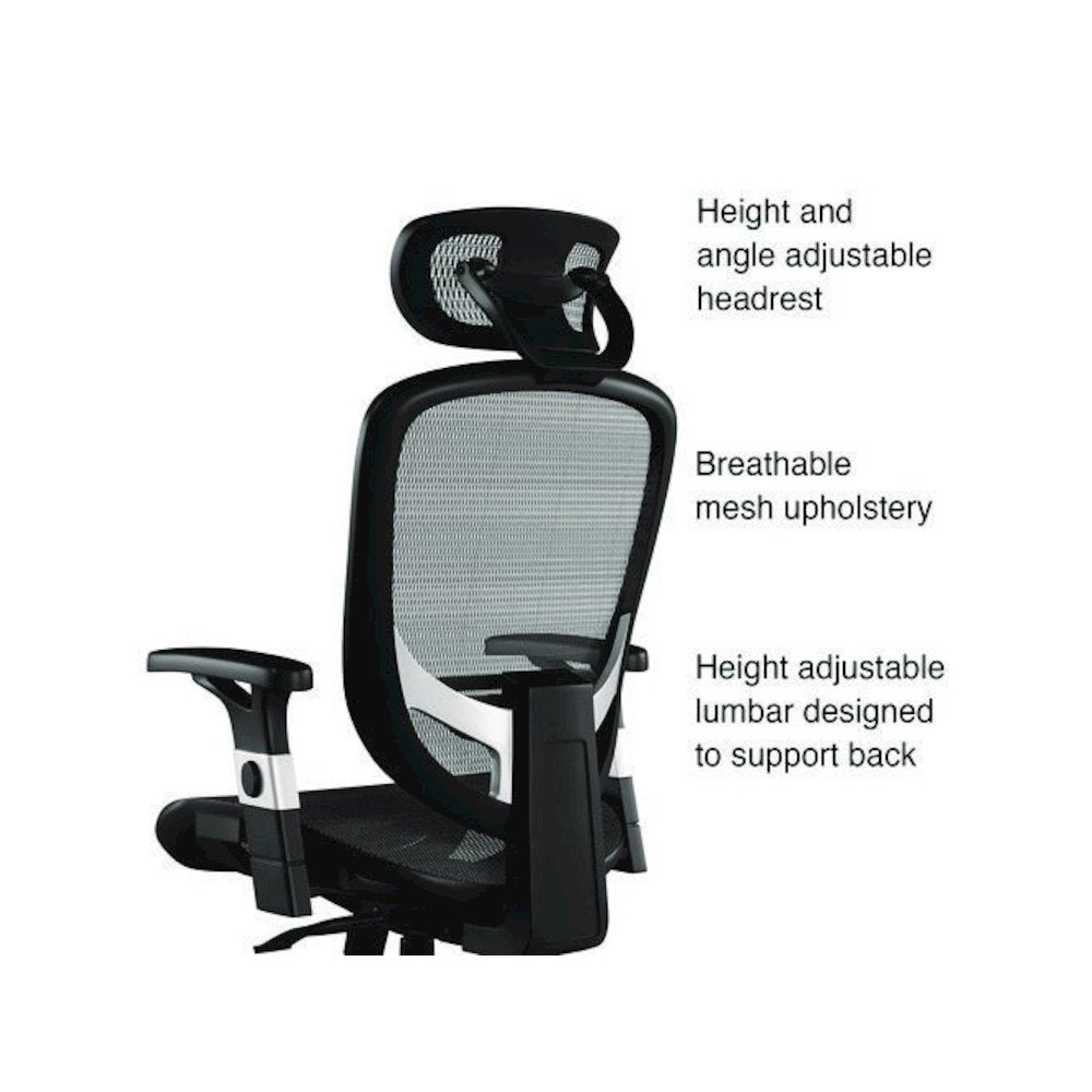 Alera Minerva Ergonomic Mesh Swivel Task Chair, Supports Up to 275lb, 17.24 to 20.98 Seat Height, Gray Seat/Back, Silver Base