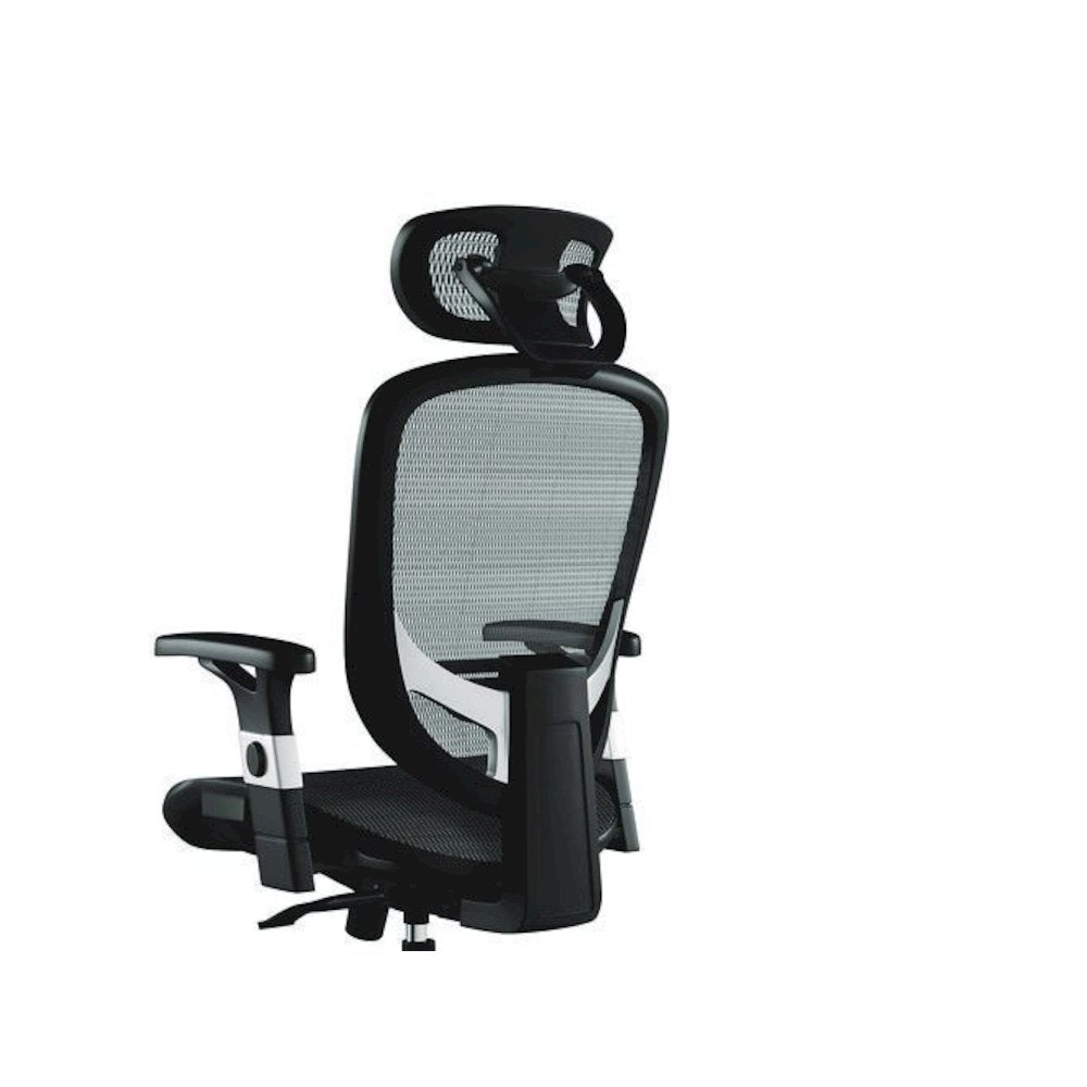Alera Minerva Ergonomic Mesh Swivel Task Chair, Support Up to 275lb, 17.24 to 20.98 Seat Height, Black Seat/Back, Silver Base