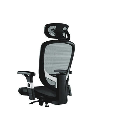 Alera Minerva Ergonomic Mesh Swivel Task Chair, Support Up to 275lb, 17.24 to 20.98 Seat Height, Black Seat/Back, Silver Base