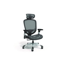 Alera Minerva Ergonomic Mesh Swivel Task Chair, Support Up to 275lb, 17.24 to 20.98 Seat Height, Black Seat/Back, Silver Base