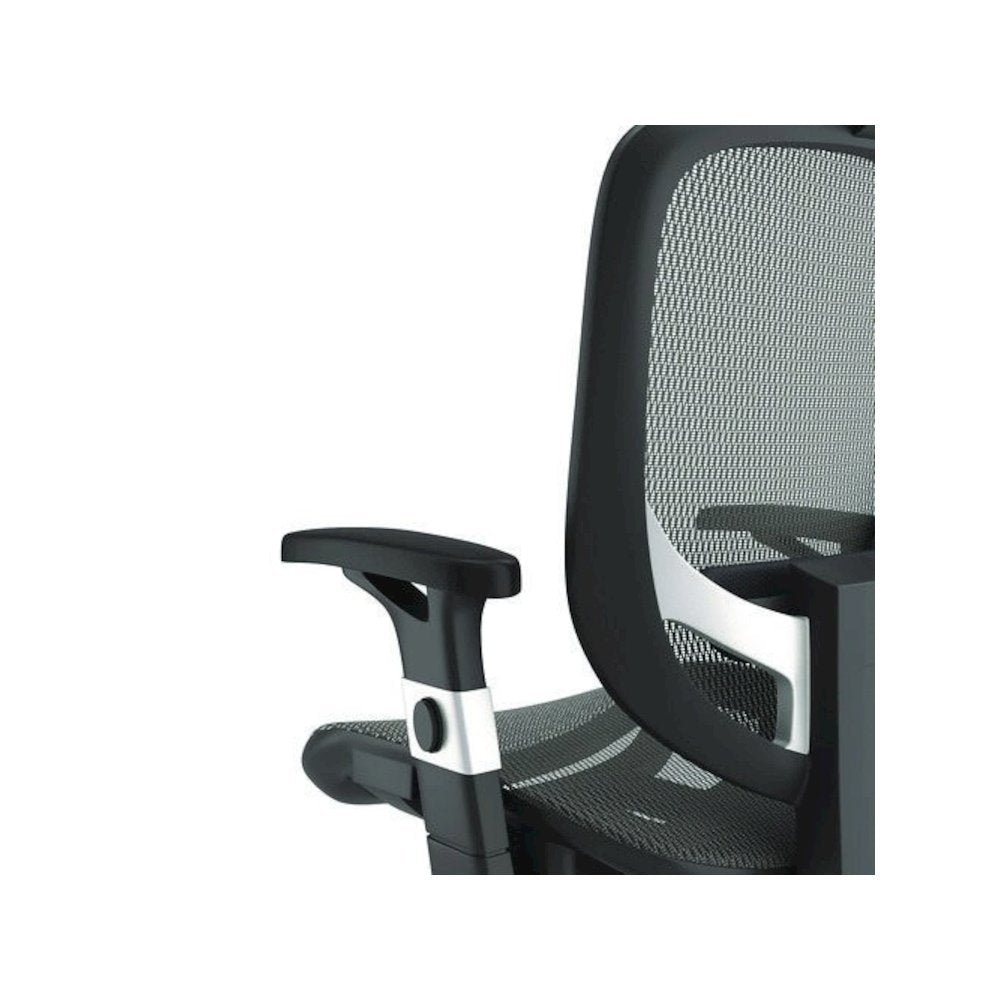 Alera Minerva Ergonomic Mesh Swivel Task Chair, Supports Up to 275lb, 17.24 to 20.98 Seat Height, Gray Seat/Back, Silver Base