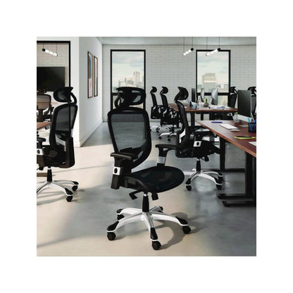 Alera Minerva Ergonomic Mesh Swivel Task Chair, Supports Up to 275lb, 17.24 to 20.98 Seat Height, Gray Seat/Back, Silver Base