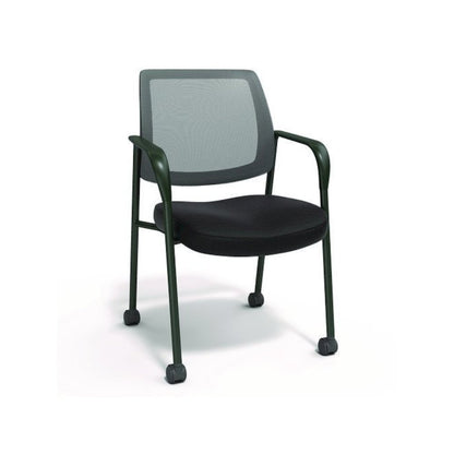Alera Wessex Mesh Fabric Guest Chair, 24.41 x 23.62 x 35.04, Black Seat, Black Back, Black Base