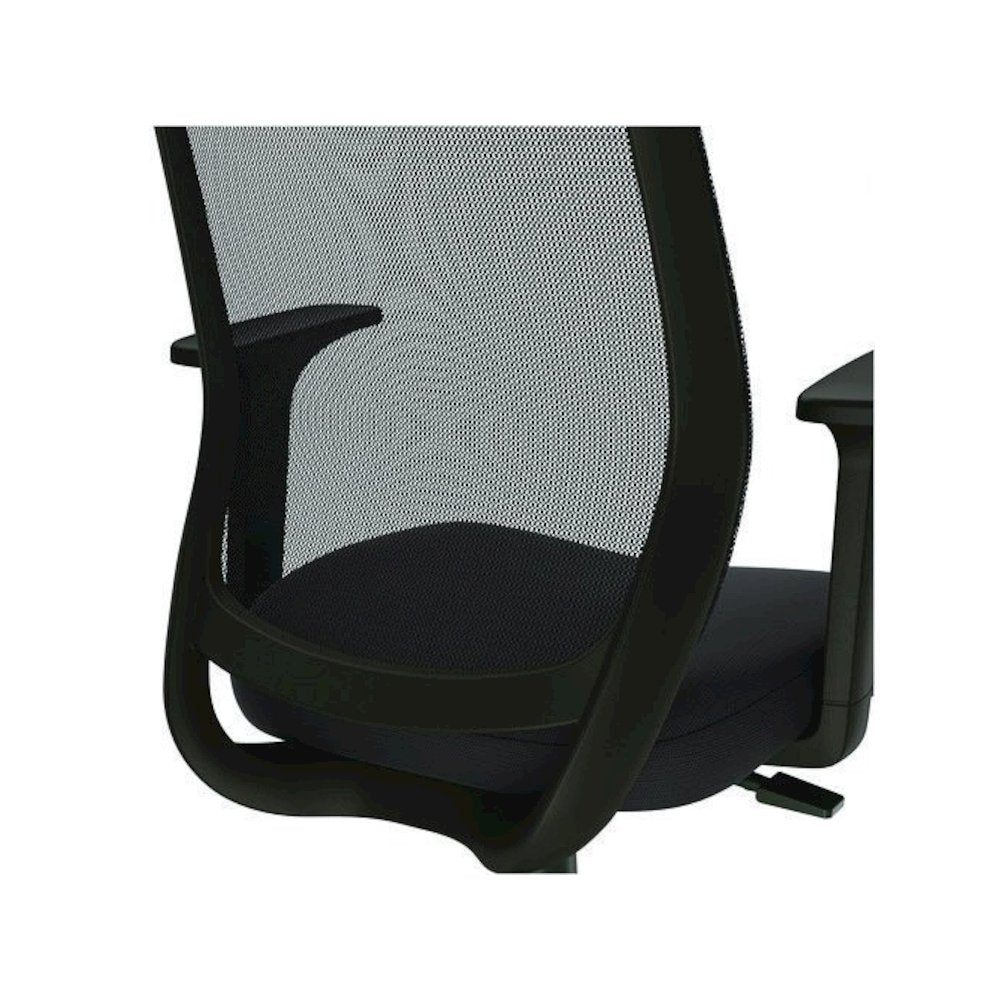 Alera Wessex Drafting Stool, Mesh Back, Supports Up to 275 lb, 27.95 to 33.66 Seat Height, Black Seat, Black Back, Black Base