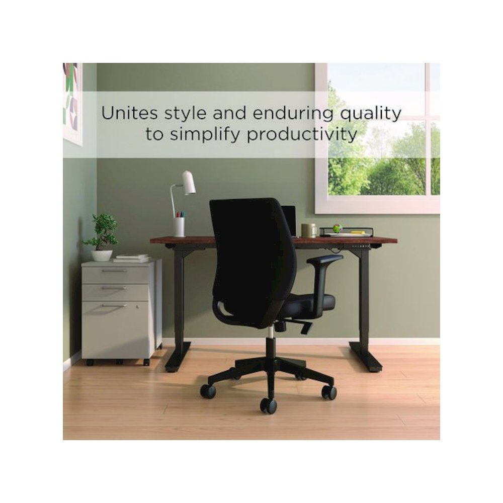 Alera Wessex Ergonomic Fabric Task Chair, Supports Up to 275 lb, 17.13 to 20.83 Seat Height, Black Seat/Back, Black Base