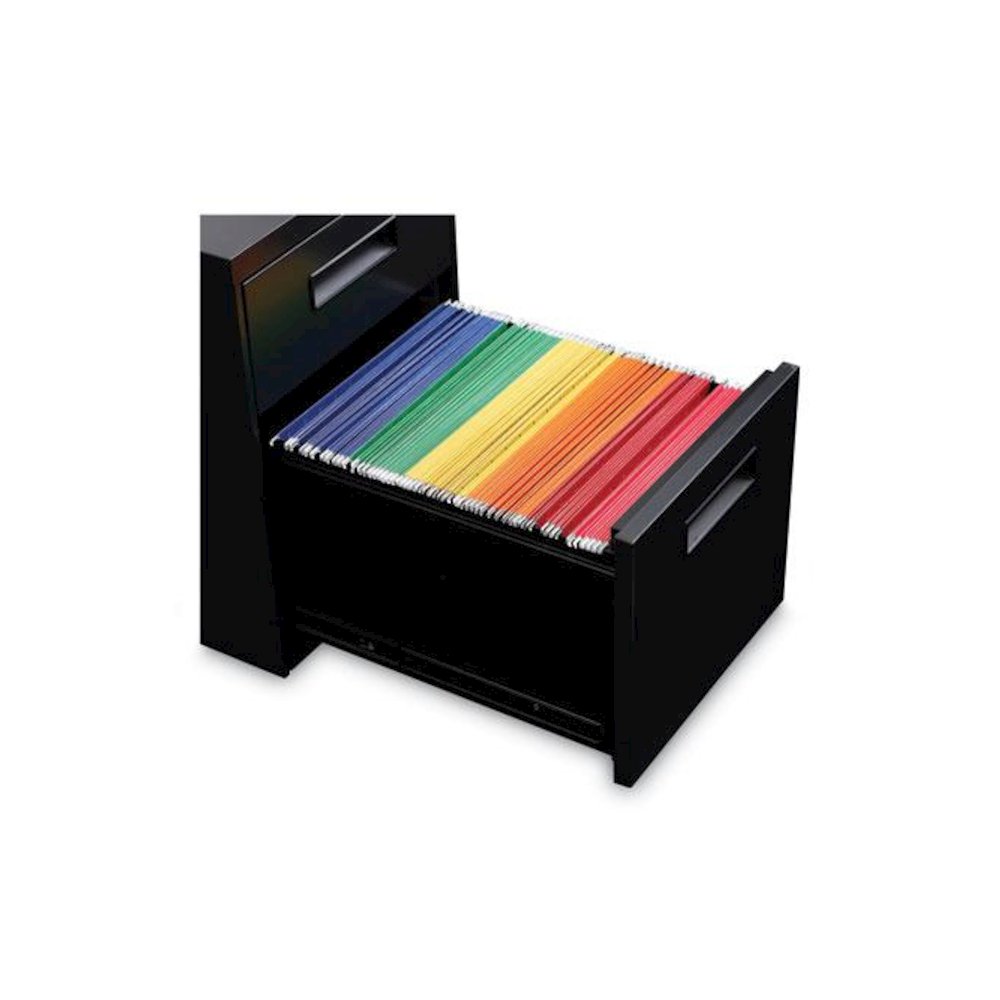 File Pedestal, Left or Right, 2-Drawers: Box/File, Legal/Letter, Black, 14.96" x 19.29" x 21.65"