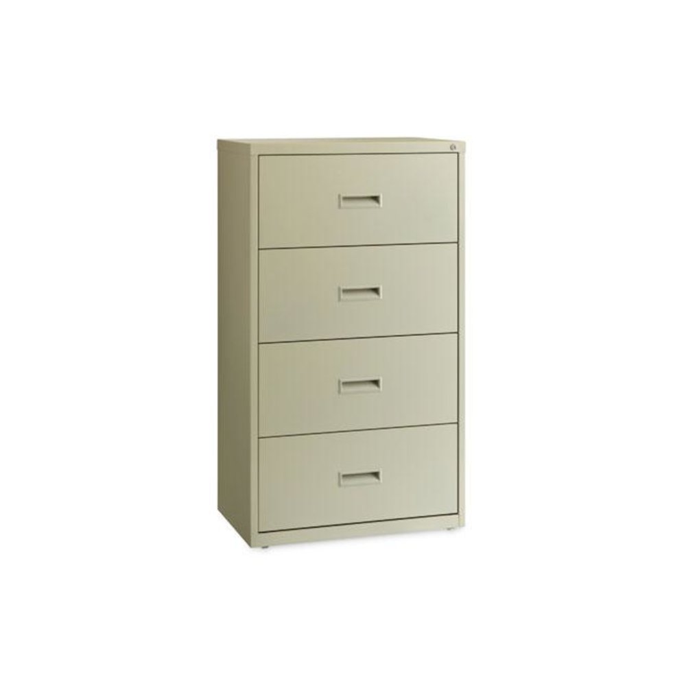 Lateral File Cabinet, 4 Letter/Legal/A4-Size File Drawers, Putty, 30 x 18.62 x 52.5