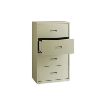 Lateral File Cabinet, 4 Letter/Legal/A4-Size File Drawers, Putty, 30 x 18.62 x 52.5