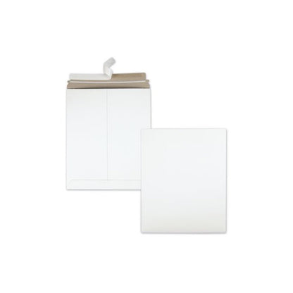 Photo/Document Mailer, Cheese Blade Flap, Redi-Strip Adhesive Closure, 11 x 13.5, White, 25/Box