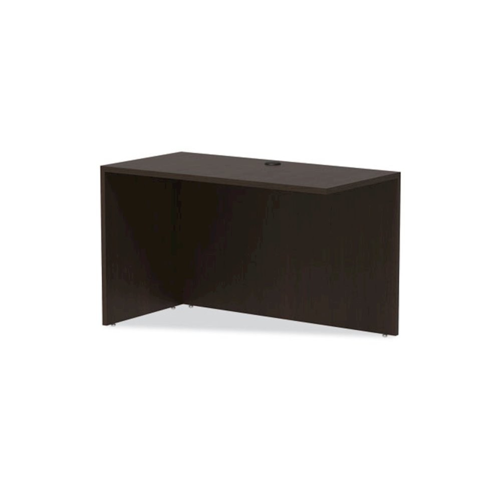 Alera Valencia Series Reversible Return/Bridge Shell, 47.25w x 23.63d x 29.5h, Espresso