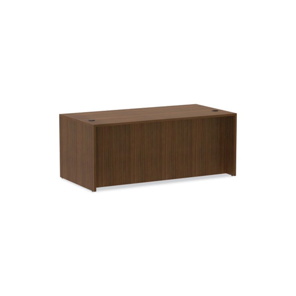Alera Valencia Series Straight Front Desk Shell, 71" x 35.5" x 29.63", Modern Walnut