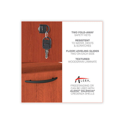 Alera Valencia Series Lateral File, 2 Legal/Letter-Size File Drawers, Medium Cherry, 34" x 22.75" x 29.5"