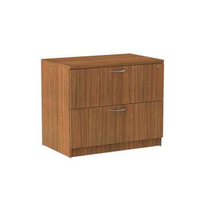 Alera Valencia Series Lateral File, 2 Legal/Letter-Size File Drawers, Modern Walnut, 34" x 22.75" x 29.5"