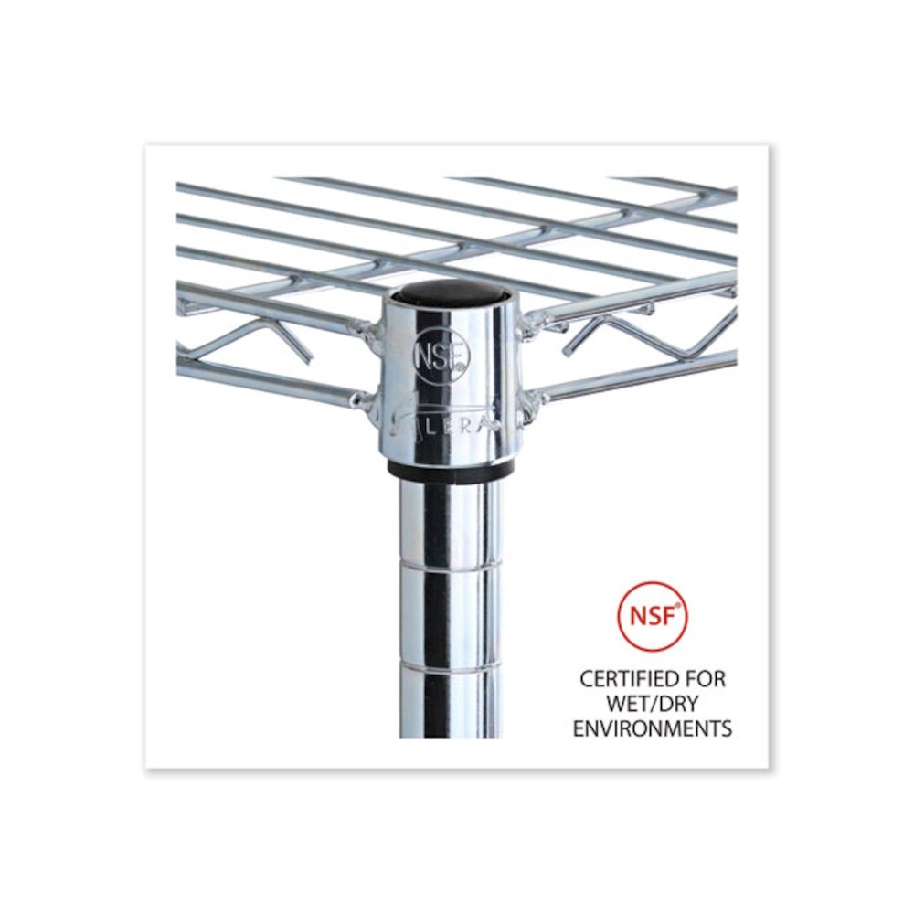 Industrial Wire Shelving Extra Wire Shelves, 36w x 18d, Silver, 2 Shelves/Carton
