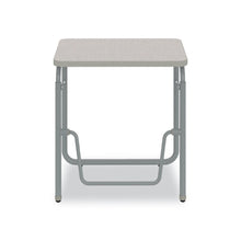AlphaBetter 2.0 Height-Adjustable Student Desk with Pendulum Bar, 27.75" x 19.75" x 29" to 43", Pebble Gray