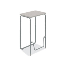 AlphaBetter 2.0 Height-Adjustable Student Desk with Pendulum Bar, 27.75" x 19.75" x 29" to 43", Pebble Gray