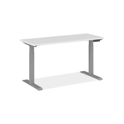 Alera AdaptivErgo Sit-Stand Three-Stage Electric Height-Adjustable Table with Memory Controls, 60" x 24" x 30" to 49", White