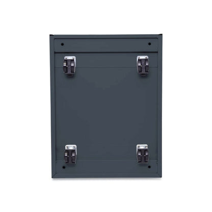 File Pedestal with Full-Length Pull, Left or Right, 3-Drawers: Box/Box/File, Legal/Letter, Charcoal, 14.96" x 19.29" x 27.75"