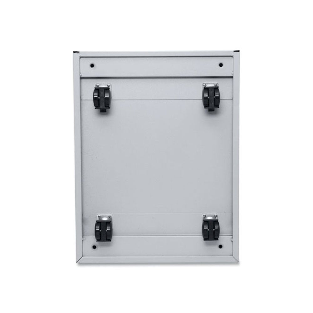 File Pedestal with Full-Length Pull, Left/Right, 3-Drawers: Box/Box/File, Legal/Letter, Light Gray, 14.96" x 19.29" x 27.75"
