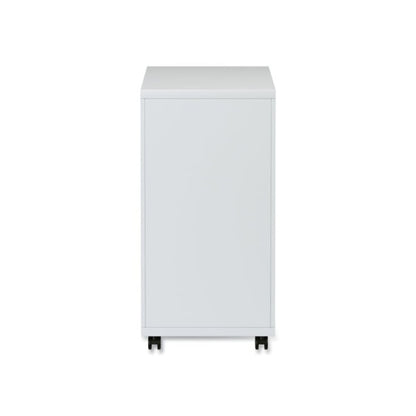 File Pedestal with Full-Length Pull, Left/Right, 3-Drawers: Box/Box/File, Legal/Letter, Light Gray, 14.96" x 19.29" x 27.75"