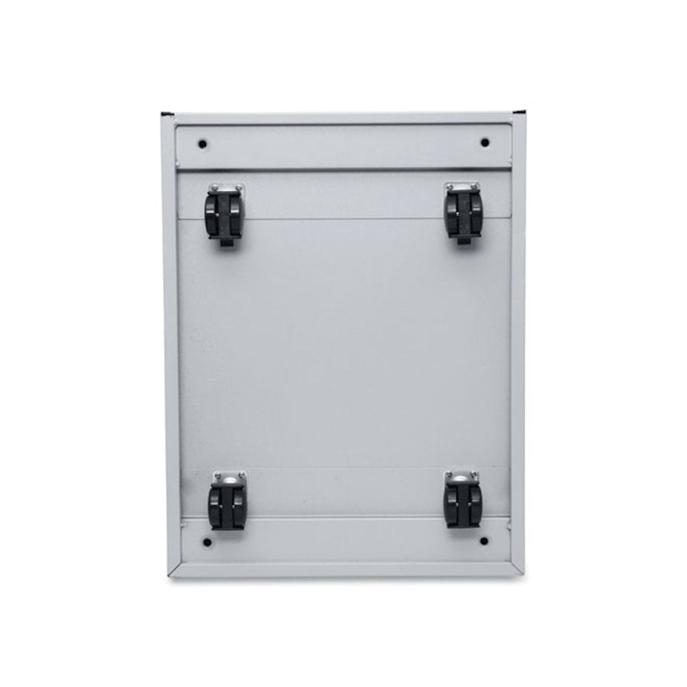 File Pedestal with Full-Length Pull, Left or Right, 2 Legal/Letter-Size File Drawers, Light Gray, 14.96" x 19.29" x 27.75"