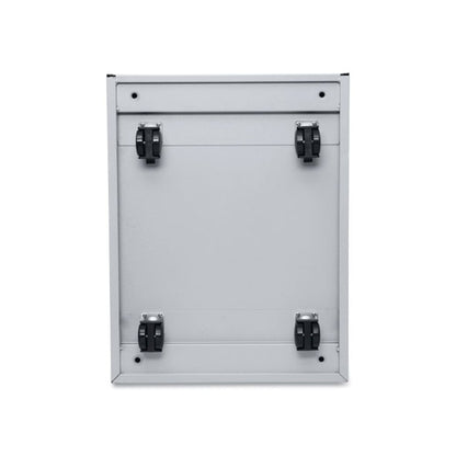File Pedestal with Full-Length Pull, Left or Right, 2 Legal/Letter-Size File Drawers, Light Gray, 14.96" x 19.29" x 27.75"
