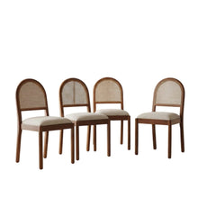 Cream-Colored Dining Chair Set with Sturdy Construction and Comfortable Seating