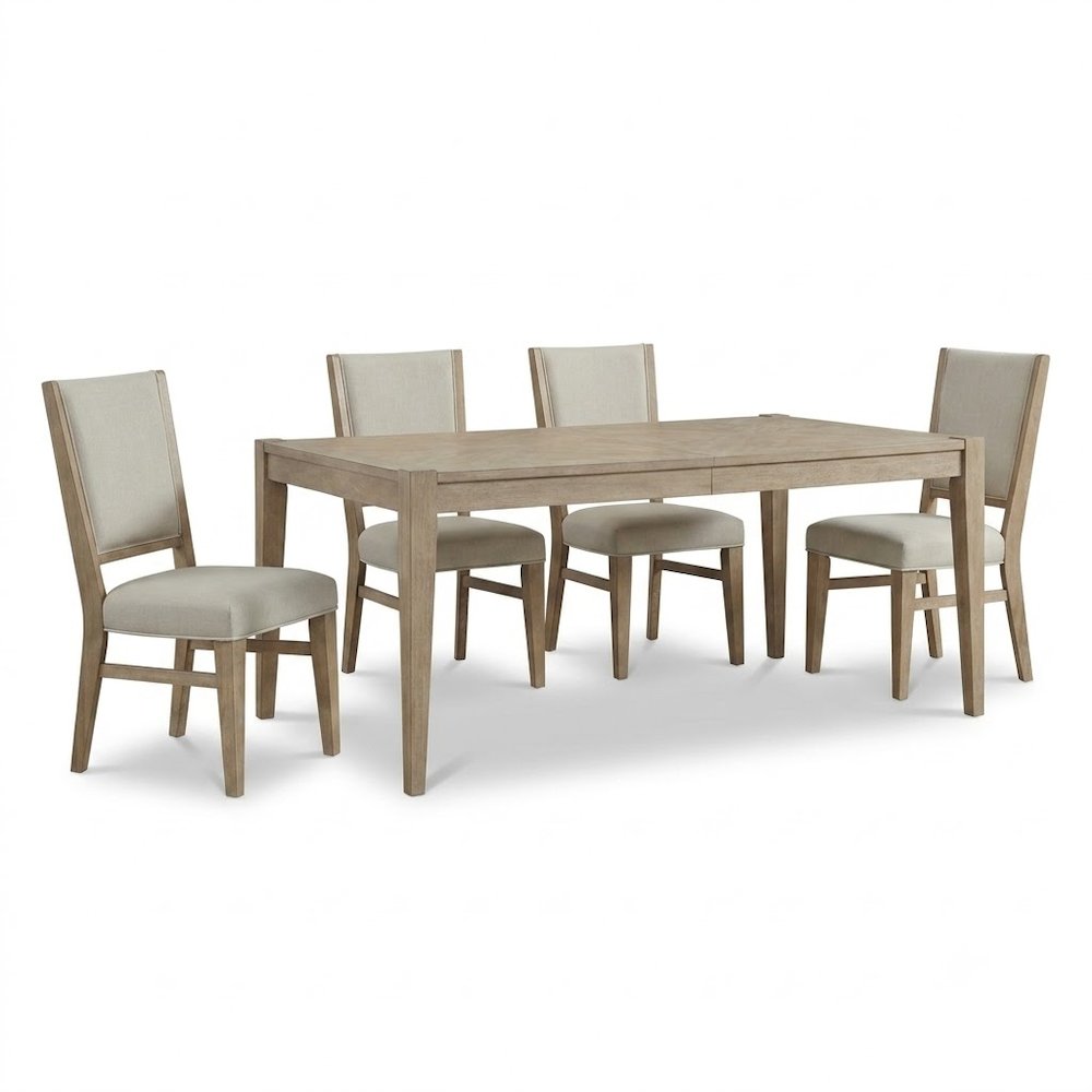 Brentwood 5 Piece Rectangular Table Set - Sandstone