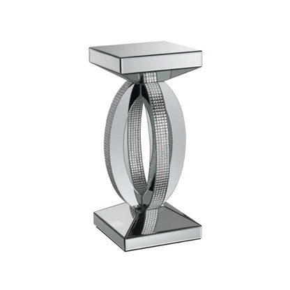 Amalia 3-piece Mirrored Coffee and End Table Set Silver