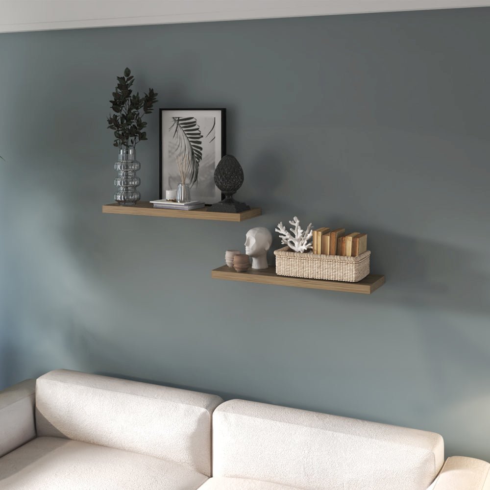 Double Floating Shelf Dallas Stylish Set of Two Shelves