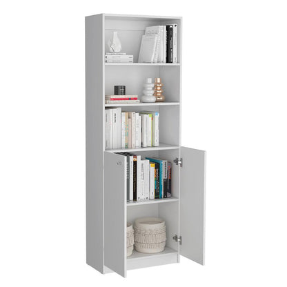 Salina 3 Piece Living Room Set with 3 Bookcases, White