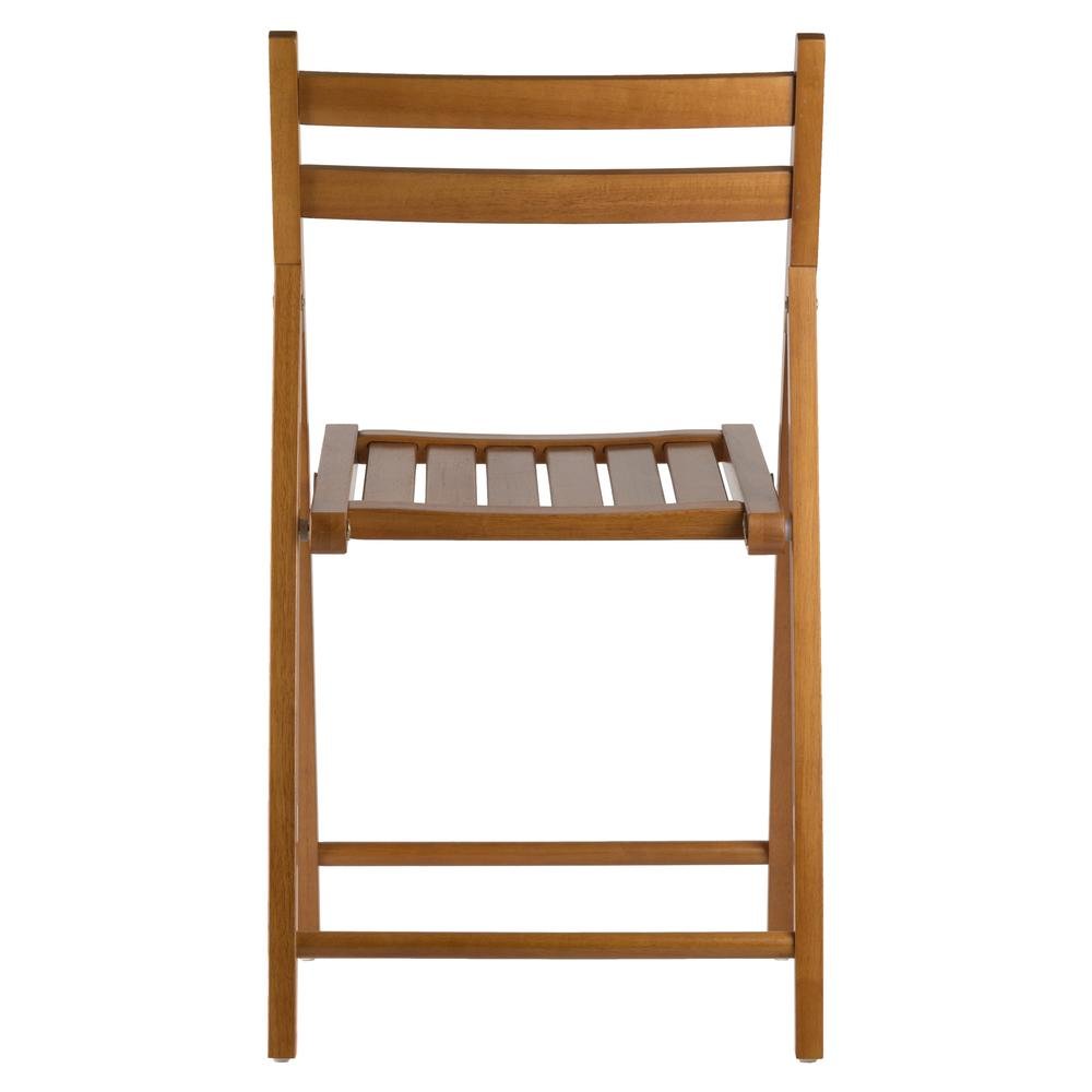 FurniFact Solid Teak Wooden Folding Chairs – Set of 4