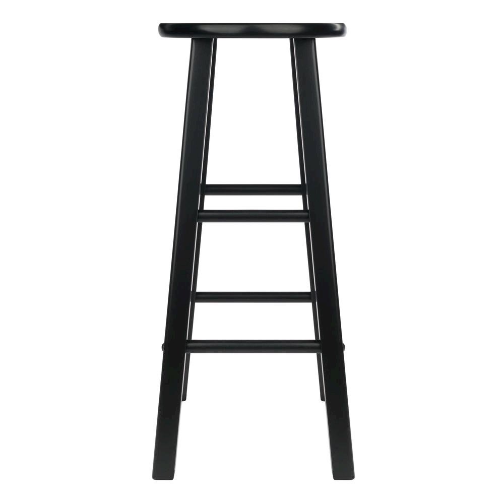 Rustic Wooden Bar Stools – Backless Wood Counter Stools Set of 2