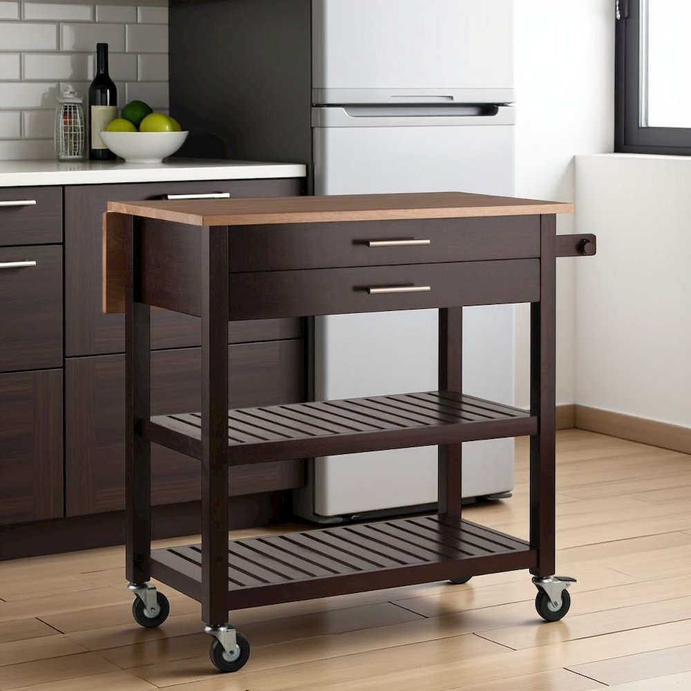 Kitchen Island on Wheels – Rolling Kitchen Island Cart with Ample Storage