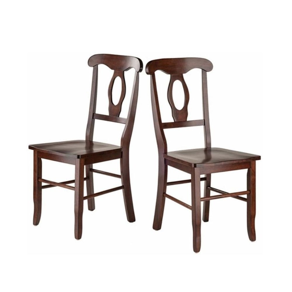 Walnut Drop Leaf Table And Chairs, Small Round Dining Set With 2 Seats